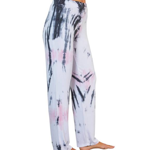 NEW FRENCH KYSS marble wash pants in pink - Picture 1 of 1